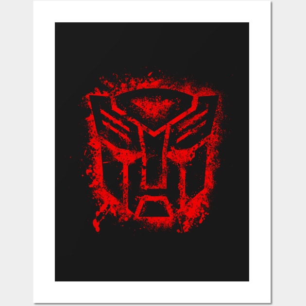 splatter autobot Wall Art by ViniciusAssis